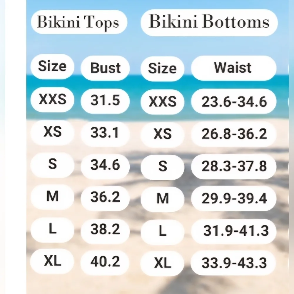 SHENHE Women's 3 Piece String Bikini Set #1070 NWOT